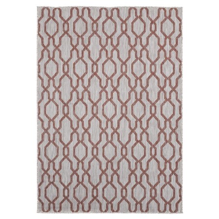 Manmade Augusta Belle Mare Terracotta Rectangle Area Rug - Terracotta - 5 ft. 3 in. x 7 ft. 6 in. MA3095839